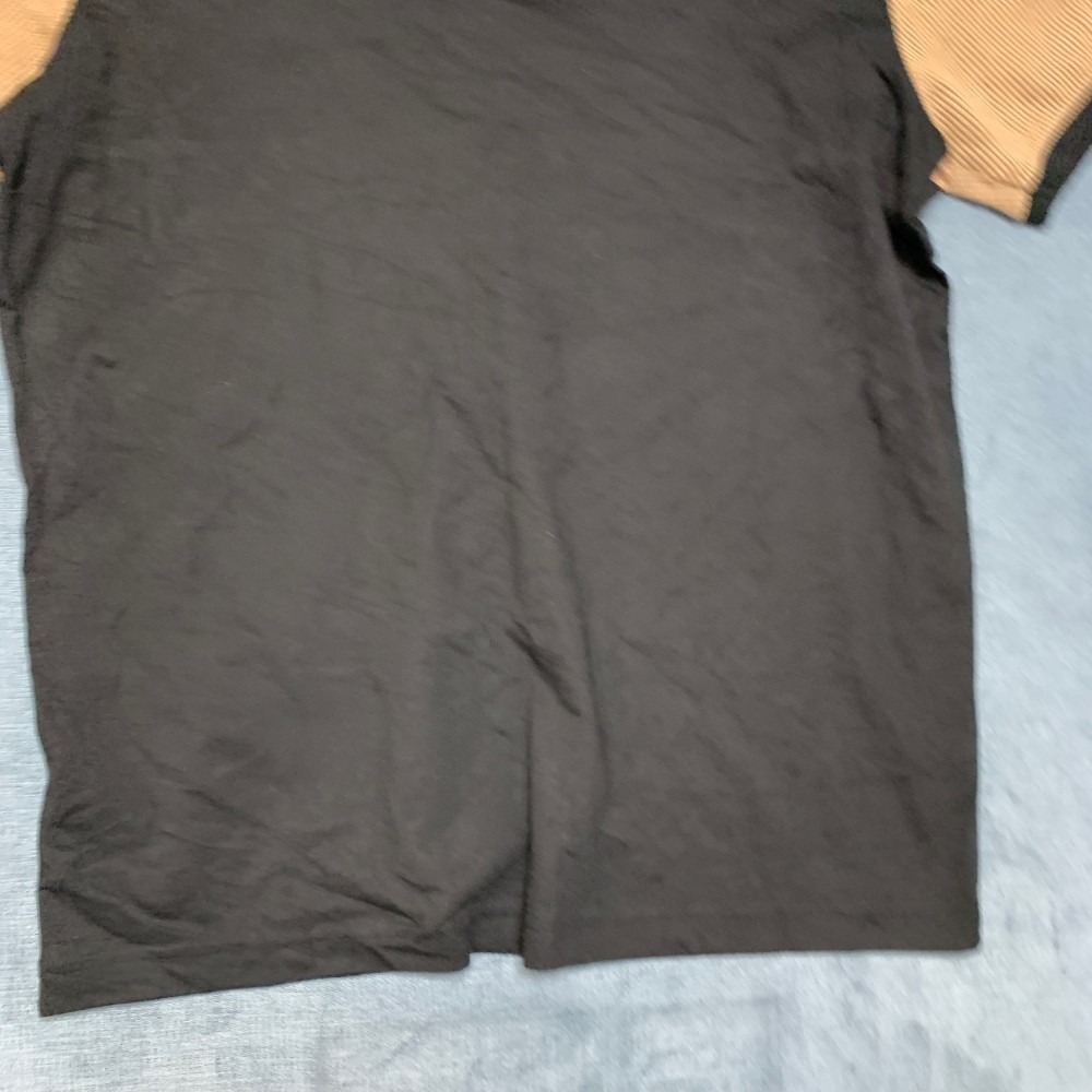 Guess Los Angeles T Shirt Mens Large Beige Black Colorblock Knit Summer Wear Tee - Picture 12 of 12